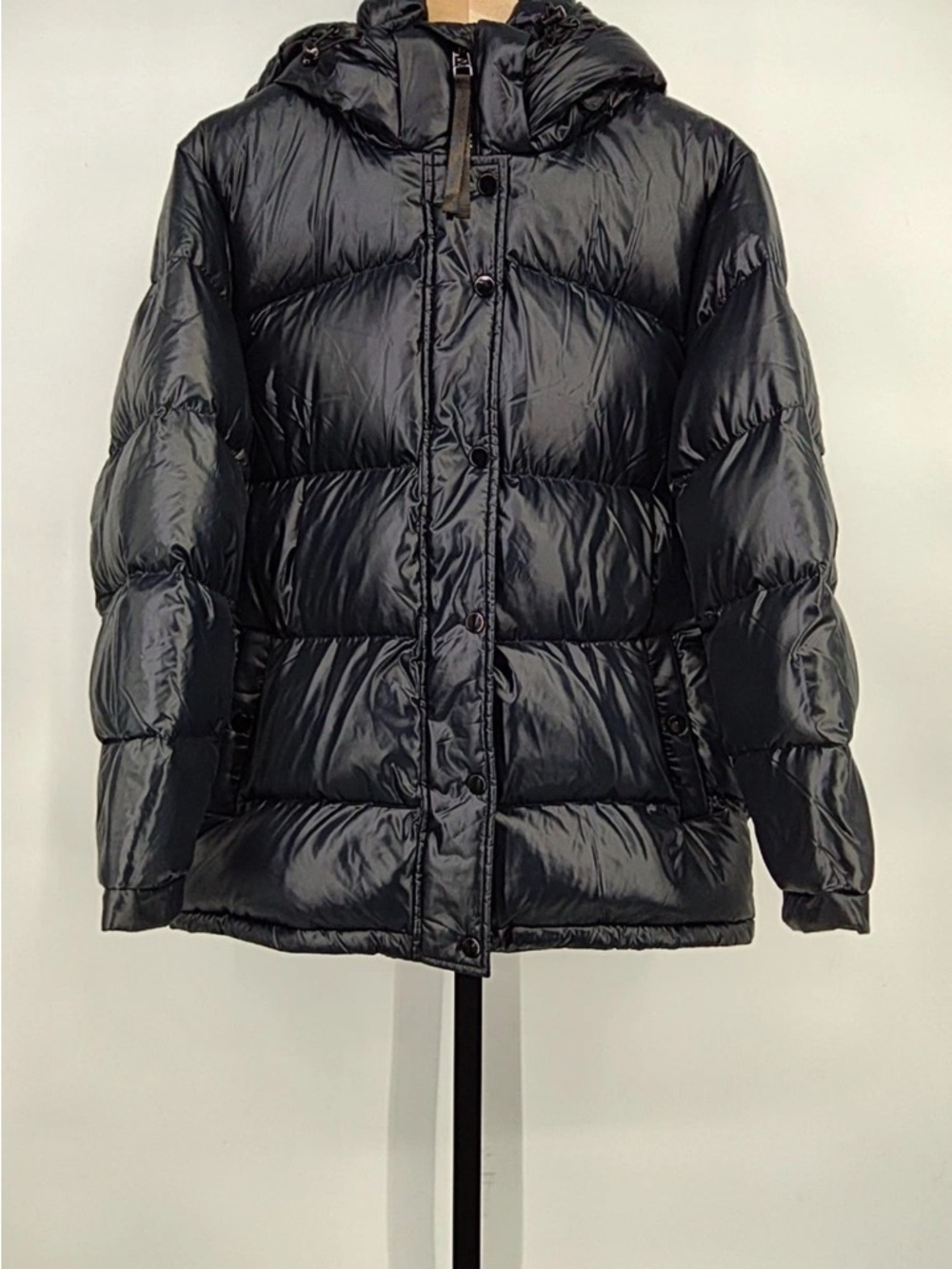 Quince Women Responsible Down Puffer Jacket Shiny Black S